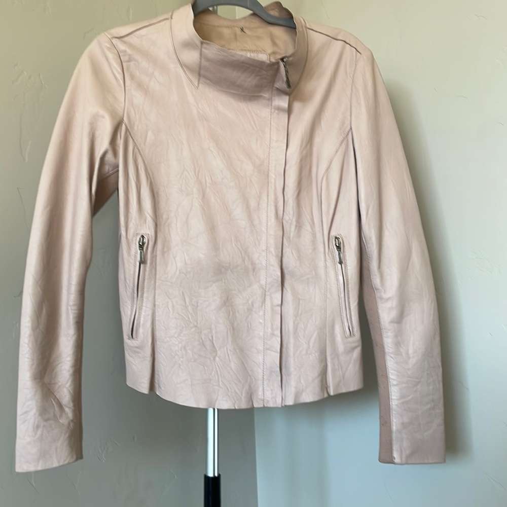 Cigno Nero mauve suede jacket, size 38